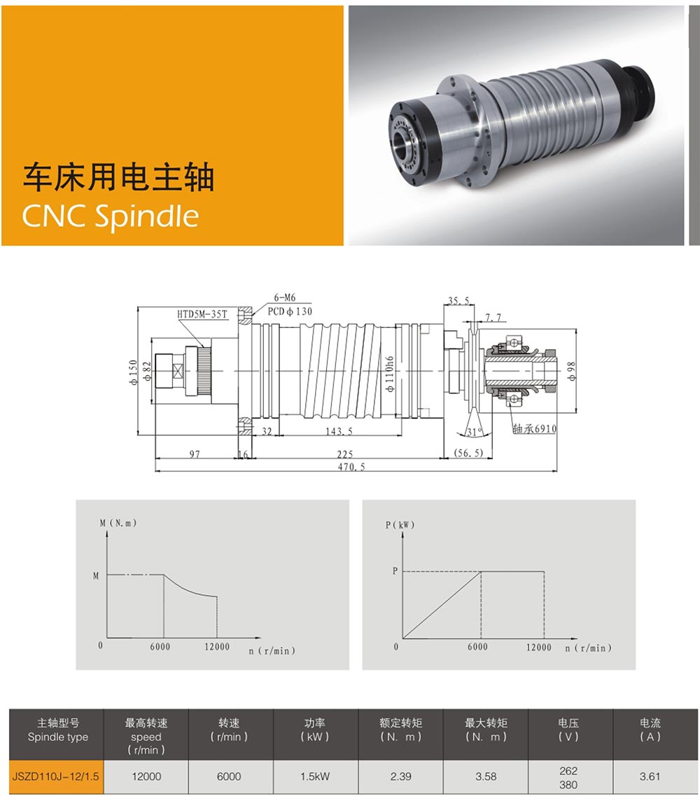 電主軸型號參數(shù)表