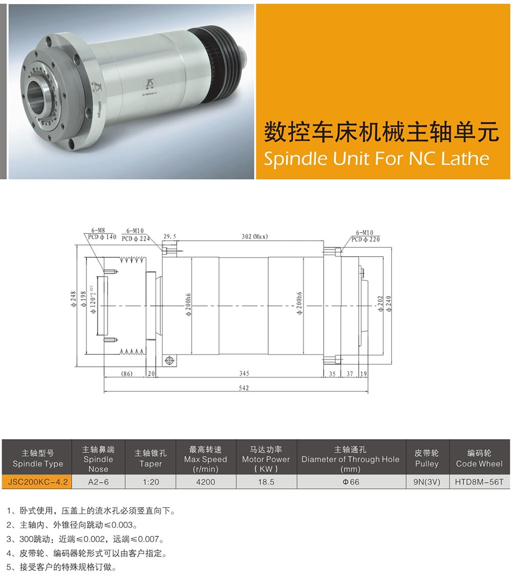 數(shù)控機床主軸種類